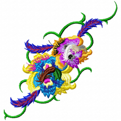 Flowers And Tree Embroidery Design 5 Flowers And Tree Embroidery Design 5